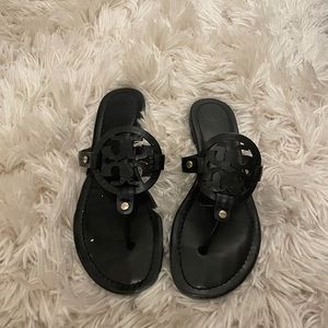 Tory Burch Matte Black Miller Sandal Size 9